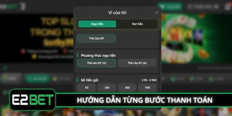 Hướng dẫn từng bước thanh toán 
