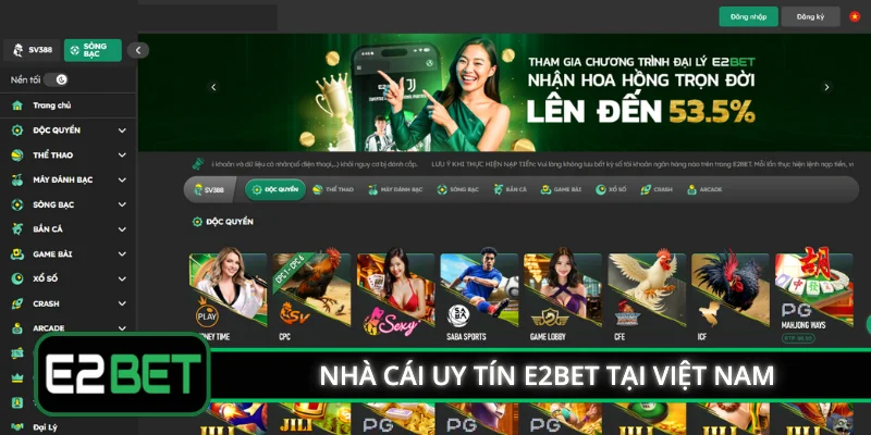 Nhà cái uy tín E2BET tại Việt Nam